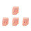 4Pcs Silicone Manicure Practice Foot Model For Acrylic Nail Training Left 8