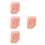 4Pcs Silicone Manicure Practice Foot Model For Acrylic Nail Training Left 4