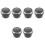 6Pcs Round Black Air Outlet Vent for Bus Rv Durable ABS Material 3