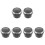 6Pcs Round Black Air Outlet Vent for Bus Rv Durable ABS Material 2