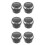 6Pcs Round Black Air Outlet Vent for Bus Rv Durable ABS Material 8