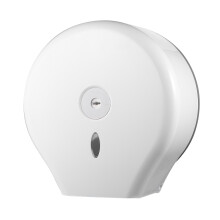 2Pcs Round Roll Paper Holder Wall Mounted Bathroom Tissue Dispenser White