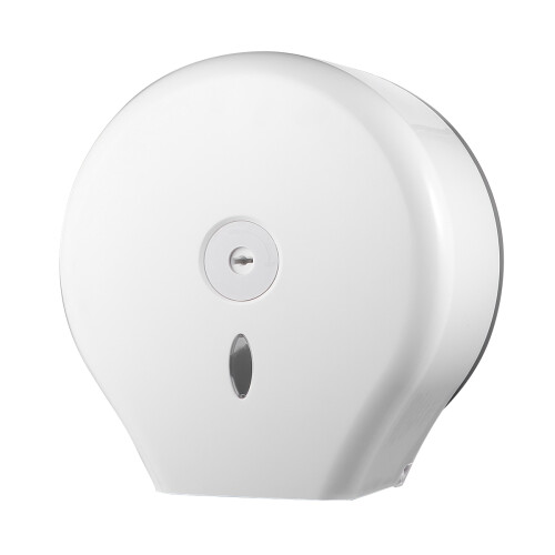 2Pcs Round Roll Paper Holder Wall Mounted Bathroom Tissue Dispenser White