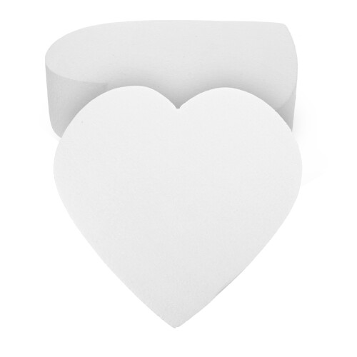 4 Pcs Heart Shaped Foam Cake Dummy For Wedding And Baking Practice 1