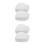 4 Pcs Heart Shaped Foam Cake Dummy For Wedding And Baking Practice 4