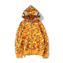 (120cm, unisex) BAPE WGM Camo 3D Hooded Zip Up Shark Sweatshirt for Kids Boys Girls Youth Casual Jacket 2025