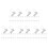 100 Pcs Reusable Anti Theft Hard Tags With Pins 10