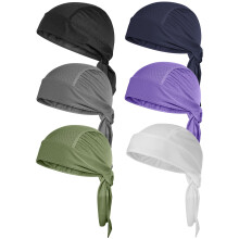 12 Pcs Skull Caps Pre Tied Beanie Breathable Quick Drying For Outdoor