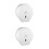 2Pcs Round Roll Paper Holder Wall Mounted Bathroom Tissue Dispenser White 9