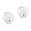 2Pcs Round Roll Paper Holder Wall Mounted Bathroom Tissue Dispenser White 8