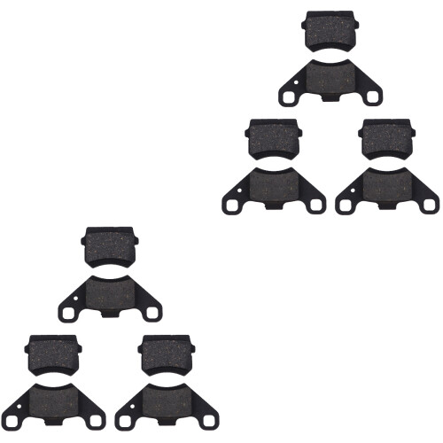 6 Sets Wear-Resistant Atv Front Brake Pads Black 2