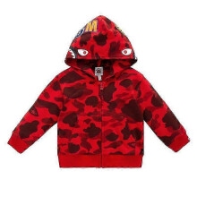(2XL, unisex) BAPE WGM Camo 3D Hooded Zip Up Shark Sweatshirt for Kids Boys Girls Youth Casual Jacket 2025