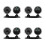4Pcs Adjustable Dashboard Compass 2 In 1 Car Thermometer Navigation Ball 9