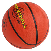 Indoor/Outdoor Rubber Basketball Size 7, Sweat-Resistant Grip, Brown