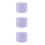 3Pcs Lavender Plastic Denture Case Leak-Proof Braces Organizer Travel 5