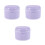 3Pcs Lavender Plastic Denture Case Leak-Proof Braces Organizer Travel 4