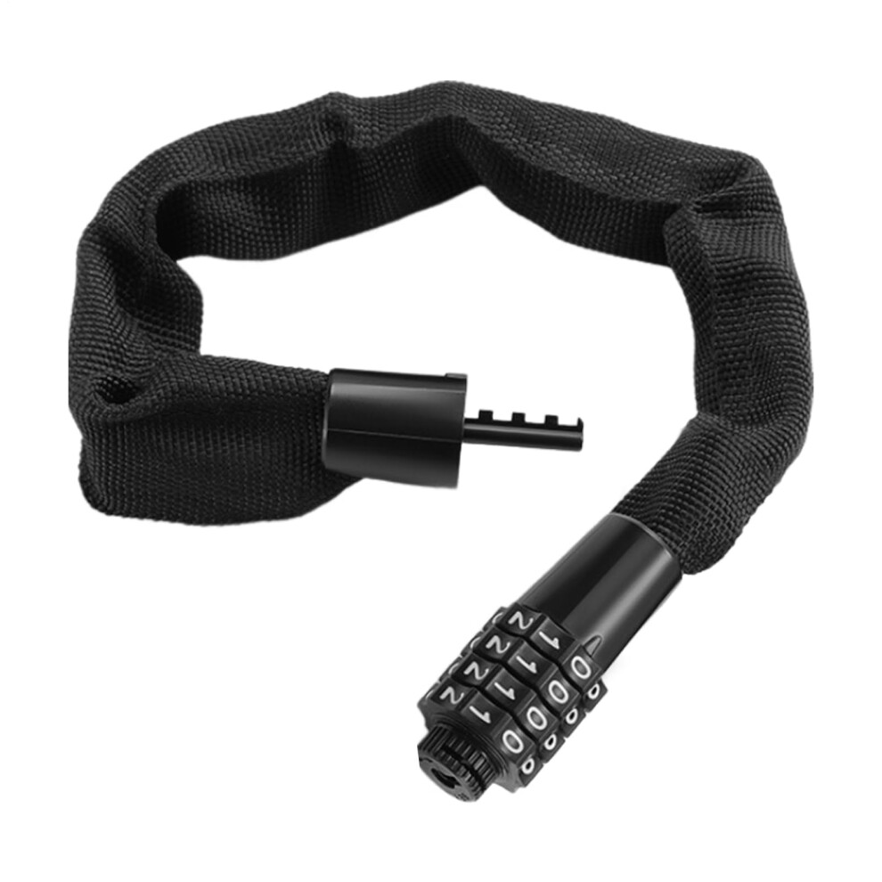 Bike Lock With Cable Steel Chain 3.9 Ft Keyless Security Lock For Long Bikes-image-OPC-PKYGNV7-NEW