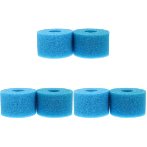 6Stk Pool Filter Ersatzfilter Robust Und Waschbar Blau 1