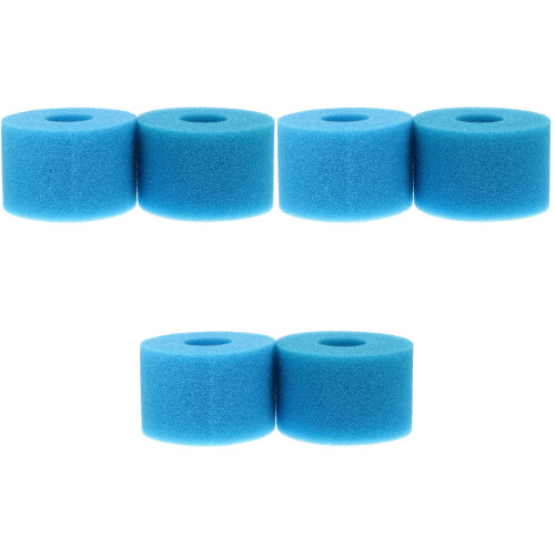 6Stk Pool Filter Ersatzfilter Robust Und Waschbar Blau 2