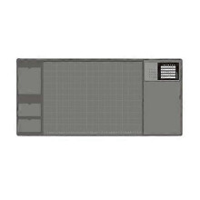 (Gray) Multifunctional Waterproof Pu Mouse Pad Large Office Computer Desk Mat Table Keyboard Mouse Pad Laptop Cushion Gamer Mousepad