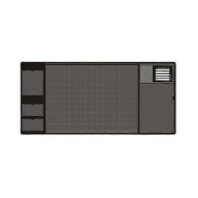 (Black) Multifunctional Waterproof Pu Mouse Pad Large Office Computer Desk Mat Table Keyboard Mouse Pad Laptop Cushion Gamer Mousepad