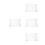 4Pcs Acrylic Double-Sided Desk Name Plate Holder Stand 4