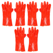 9 Pairs Heavy Duty PVC Sewer Gloves Waterproof Reusable