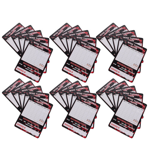 120 Pcs Wine Tasting Feedback Cards For Blind Tasting Aroma Notes