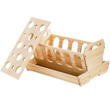Hay for Rabbits 900 g Capacity Feeding Station With Hay Holder Large Wooden Hay Rack Detachable Lid