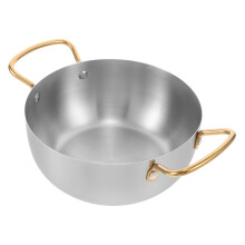 2Pcs Korea Ramen Pot Stainless Steel Double Handle Noodle Bowl