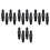 16 Pairs Precision C-Type Plastic Steel Quick Connectors Self-Locking 10