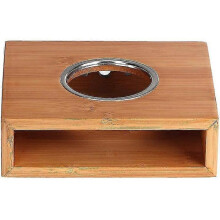 KINZON Household Bamboo Teapot Heating Warmer Base Heater Candle Heating Device Heater Tea Stove Warmer Accessories