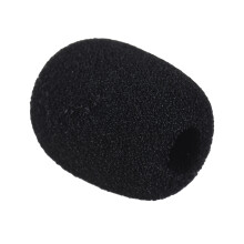 Schwarze Mikrofon-Windschutz Schaumstoff-Cover für Mini-Lavalier-Kopfhörer-Mikrofon, 10er-Pack