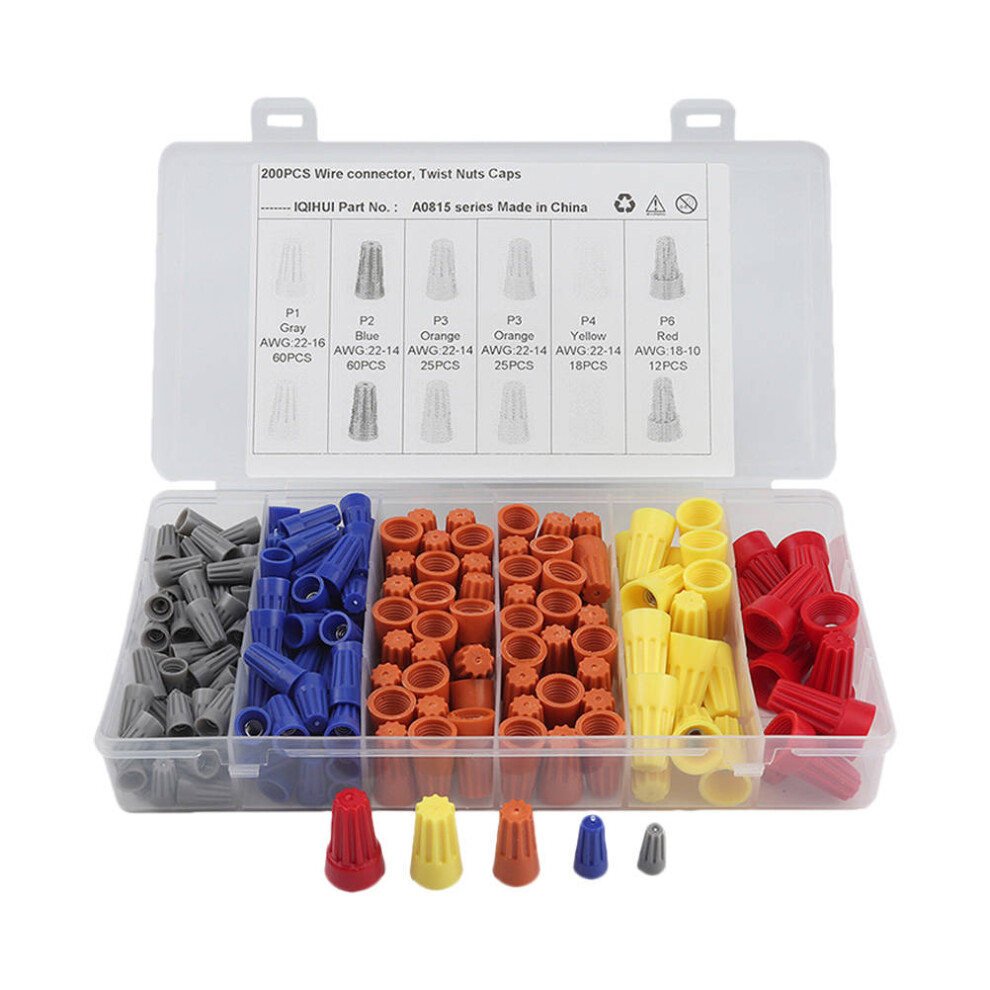 600 Pcs Durable Assorted Insulated Crimp Terminal Connectors 033787664332
