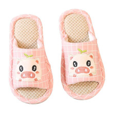 2Pcs Pink Cartoon Pig Slippers For Kids Size 27 28