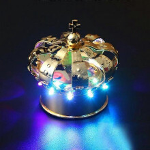 (Multicolor Crown) Thrisdar LED Strobe Baton Champagne Wine Bottle Sparkler Flash Sticks Bottle Flash Baton Champagne Crown Cap wine crown