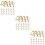 90 Pcs Triangle Paper Clips For Wedding Invitations And Projects 11