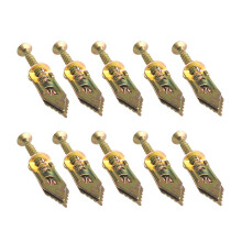 20 Pcs Plasterboard Plug Fixing Screws Home Hardware Golden