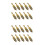 20 Pcs Plasterboard Plug Fixing Screws Home Hardware Golden 5