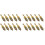 20 Pcs Plasterboard Plug Fixing Screws Home Hardware Golden 2