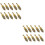 20 Pcs Plasterboard Plug Fixing Screws Home Hardware Golden 6