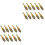 20 Pcs Plasterboard Plug Fixing Screws Home Hardware Golden 3