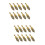 20 Pcs Plasterboard Plug Fixing Screws Home Hardware Golden 7