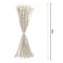 (Milk White) 2025 100pcs Drop Ornaments String Ribbon Xmas Ball Pendant Hanging Ropes Decorations For Home Gift Packaging Tag