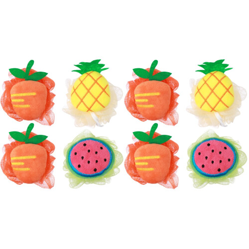 8Pièces Boules De Bain Fruitées En Exfoliante 1