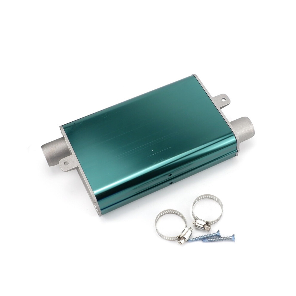 24Mm Muffler Silencer For Webasto And Eberspacher Heaters, Upgraded Clamp Bracket, 24Mm Silver/Blue 9393856196906