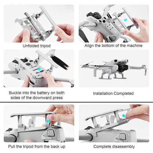 Landing Gear Extension Legs Quick Release Foldable 25mm Height Increase For Drones Quadcopter Accessory 1