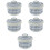 5Pcs Japanese Mini Ceramic Stew Pot With Lid 9