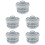 5Pcs Japanese Mini Ceramic Stew Pot With Lid 8