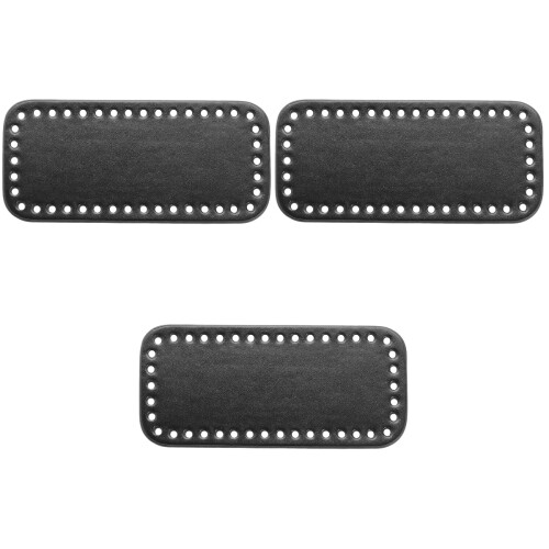 3Pcs PU DIY Pouch Base For Sewing Crochet Gloss Lamination 2